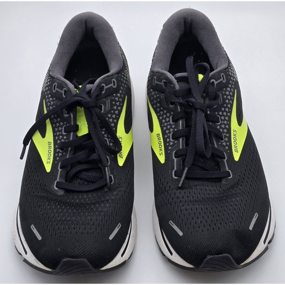 Brooks Ghost 14 Shoes‎ Mens 9.5M Black Green Mesh Running Sneakers 1103691D047 main image 8